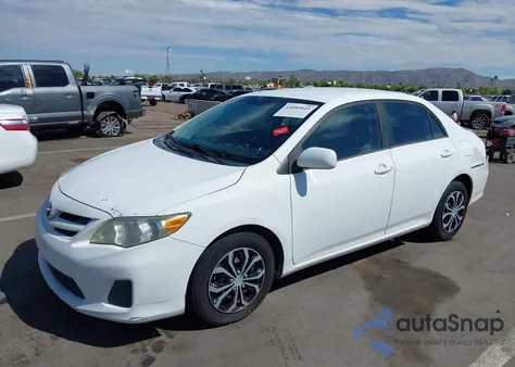 2011 Toyota Corolla Le z USA, uszkodzony, nr VIN 2T1BU4EE5BC547864
